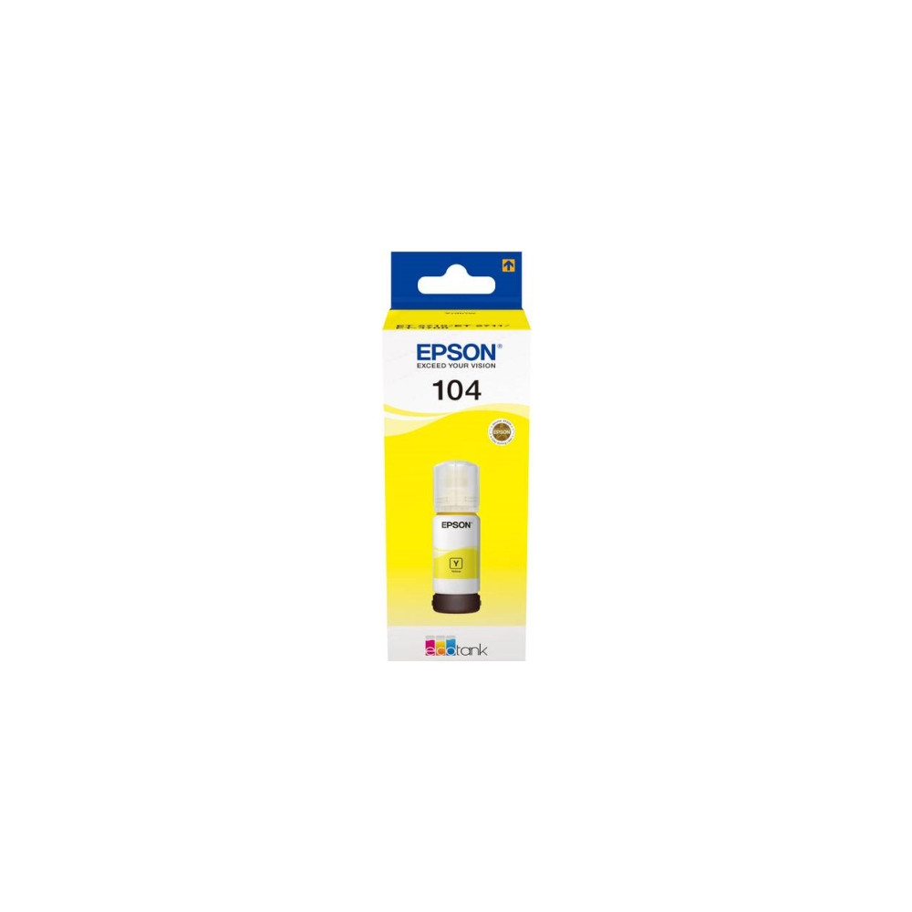 Produktbild för Epson EcoTank 104 - gul - original - bläcktank