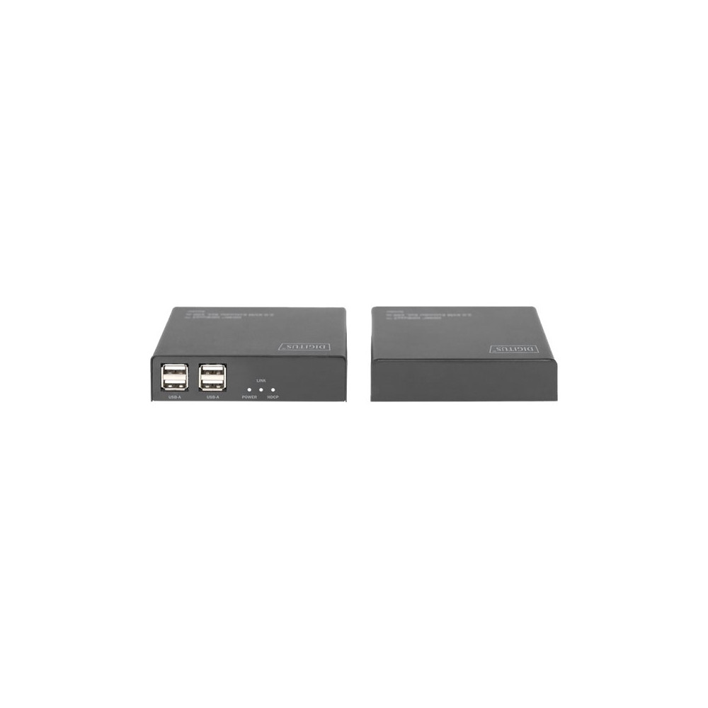 Produktbild för DIGITUS DS-55505 - Extender Set - förlängare för tangentbord/video/mus/USB - HDBaseT 2.0