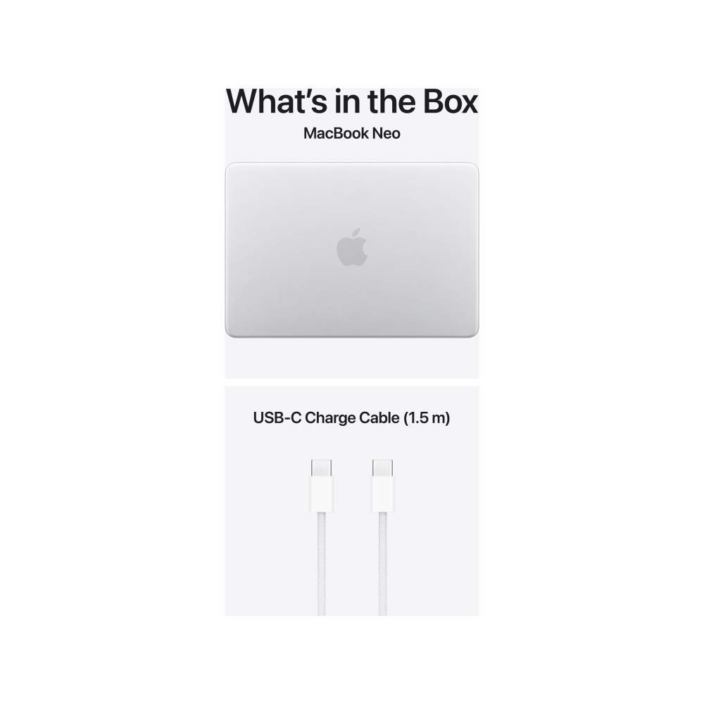 Produktbild för Apple MacBook Neo 13 A18 Pro 8/256GB (2026) Silver