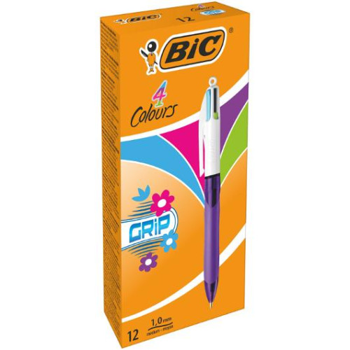 BIC Kulpenna BIC 4 Colours grip fashion 1mm
