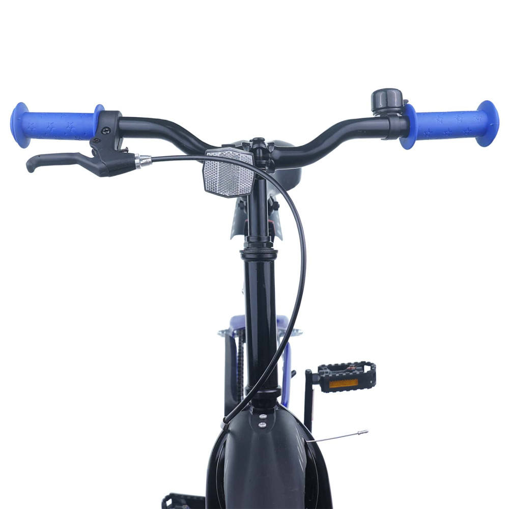 Produktbild för Barncykel 18 Tum för 5-7 år gamla Blå Svart