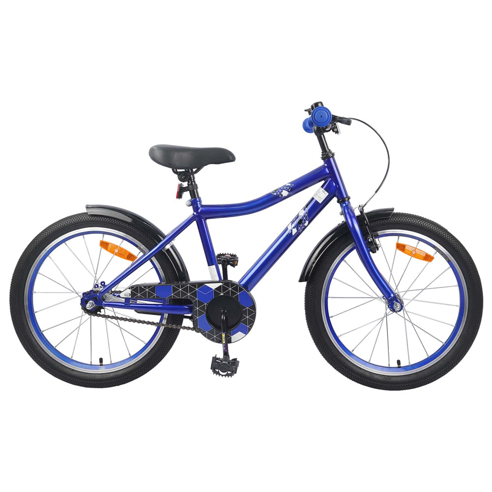 Produktbild för Barncykel 18 Tum för 5-7 år gamla Mörkblå