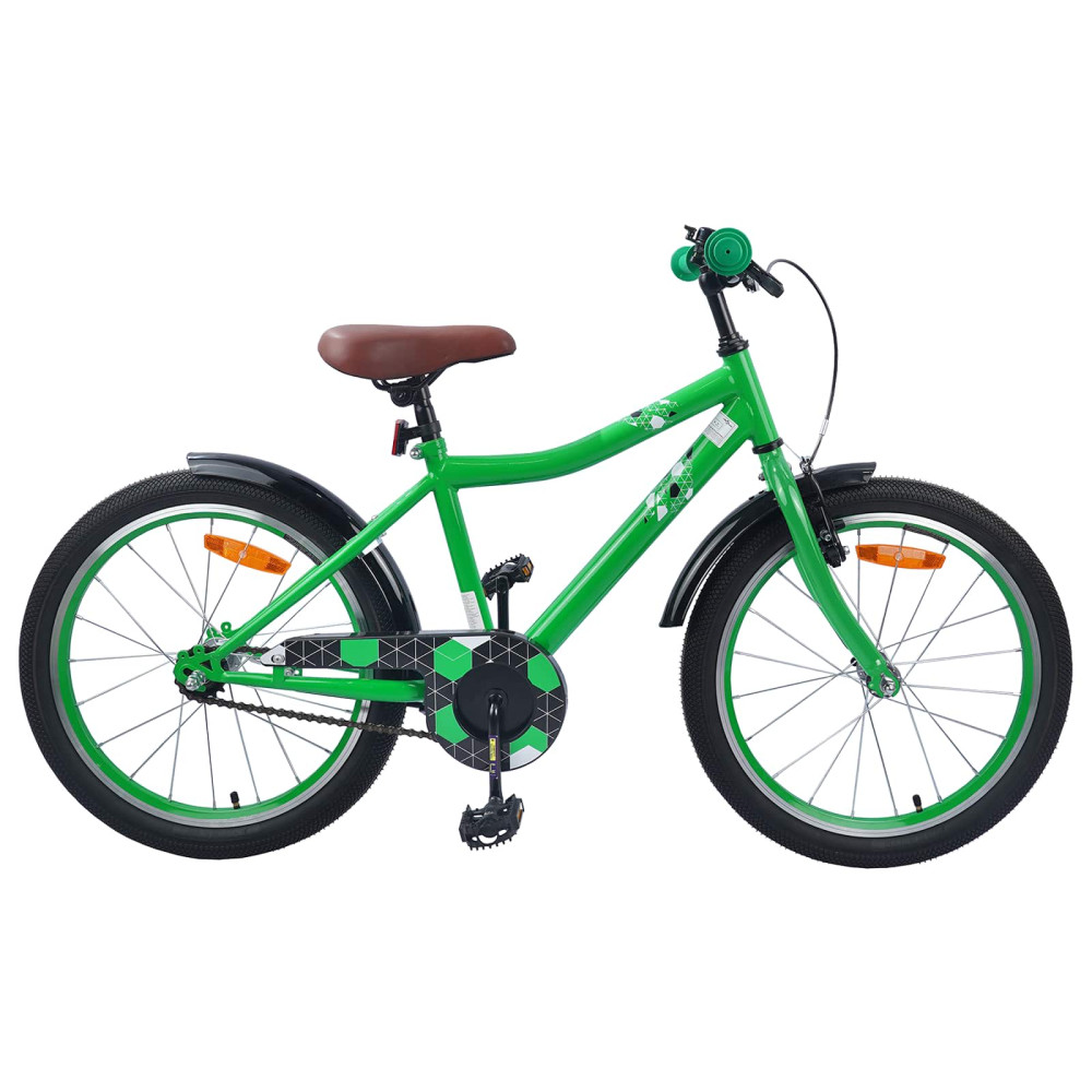 Produktbild för Barncykel 18 Tum för 5-7 år gamla Grön