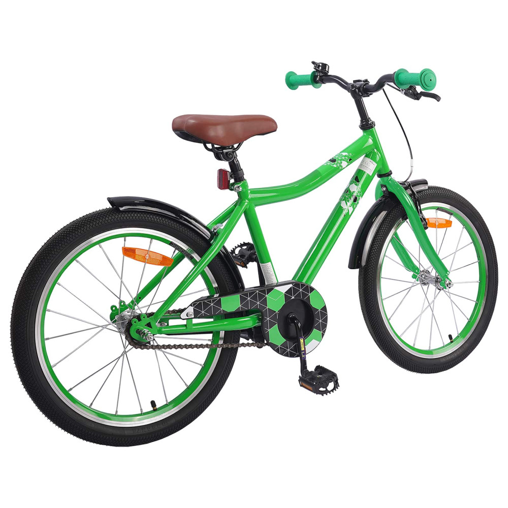 Produktbild för Barncykel 18 Tum för 5-7 år gamla Grön