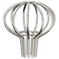 Produktbild för Takrännans lövskydd 8 pcs Silver 50 mm Rostfritt stål