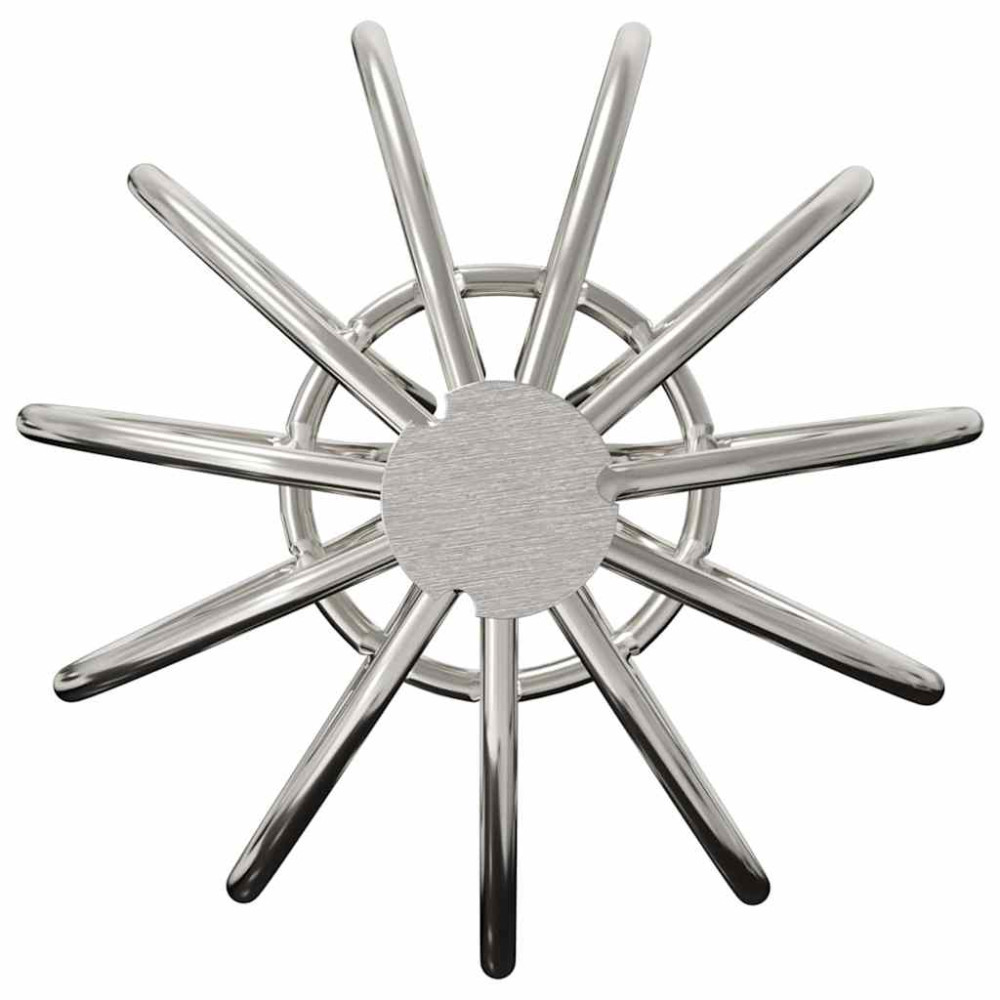 Produktbild för Takrännans lövskydd 8 pcs Silver 50 mm Rostfritt stål