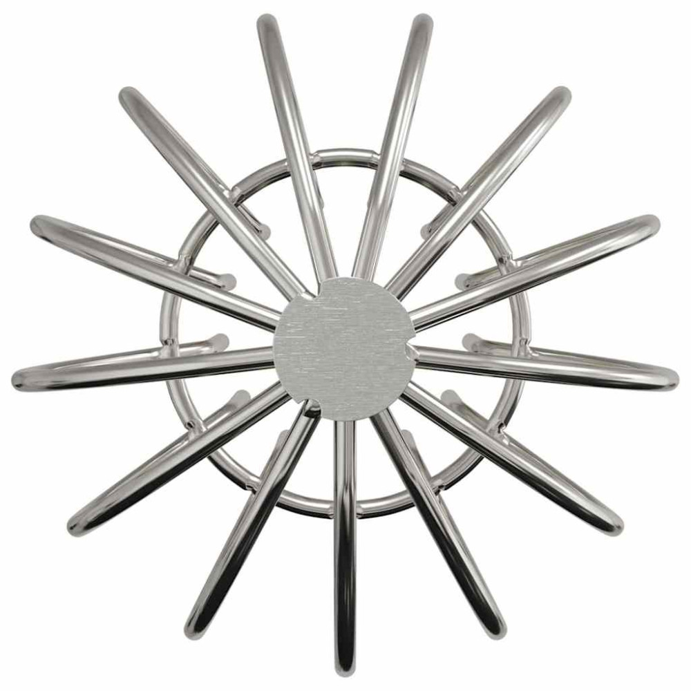 Produktbild för Takrännans lövskydd 8 pcs Silver 75 mm Rostfritt stål