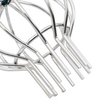 Produktbild för Takrännans lövskydd 8 pcs Silver 75 mm Rostfritt stål