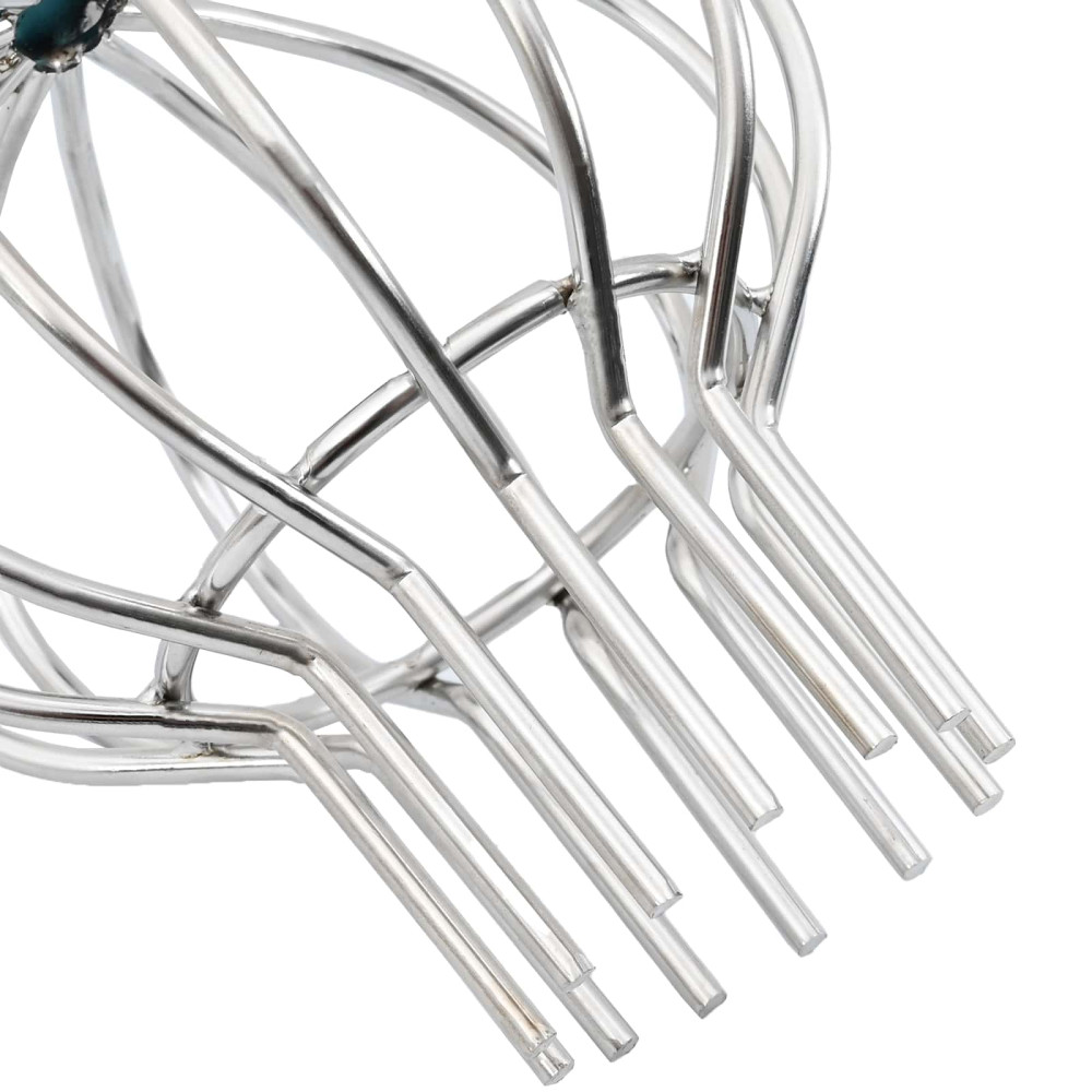 Produktbild för Takrännans lövskydd 8 pcs Silver 110 mm Rostfritt stål