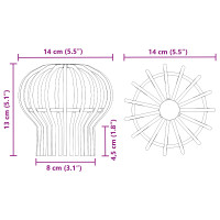 Produktbild för Takrännans lövskydd 8 pcs Silver 110 mm Rostfritt stål