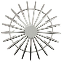 Produktbild för Takrännans lövskydd 2 pcs Silver 160 mm Rostfritt stål