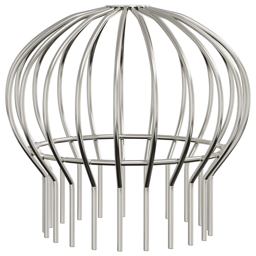 Produktbild för Takrännans lövskydd 2 pcs Silver 200 mm Rostfritt stål