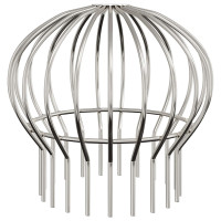Produktbild för Takrännans lövskydd 2 pcs Silver 200 mm Rostfritt stål