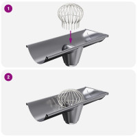 Produktbild för Takrännans lövskydd 2 pcs Silver 200 mm Rostfritt stål