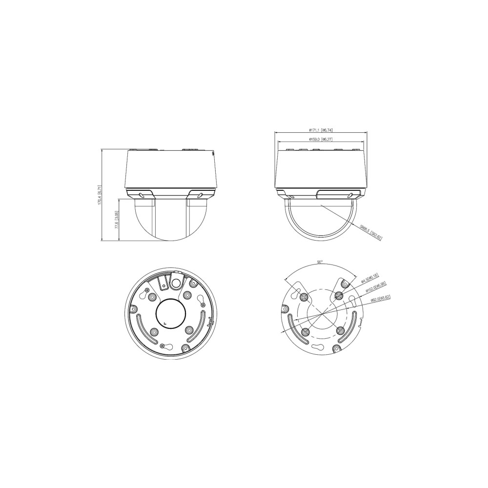 Produktbild för Dahua WizSense Series SD4A425DB-HNY - nätverksövervakningskamera