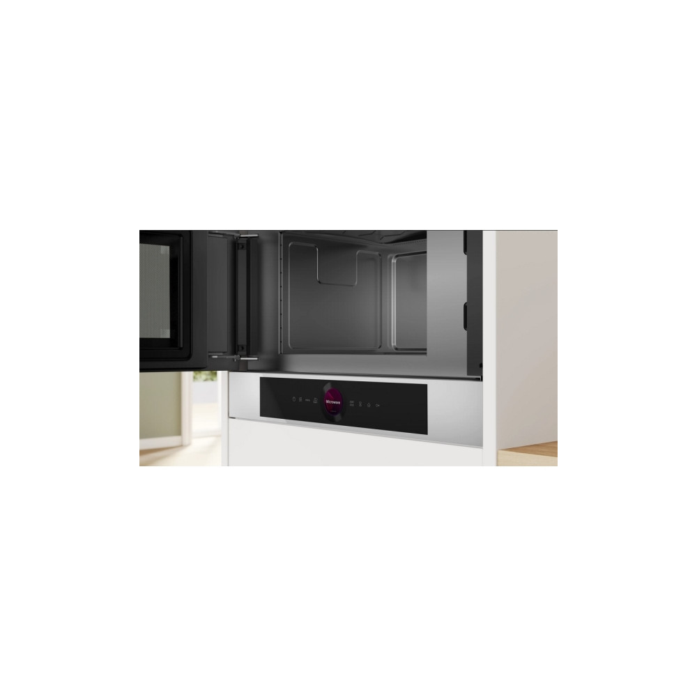 Produktbild för Bosch Serie | 8 BFL7221W1 - mikrovågsugn - inbyggd - vit