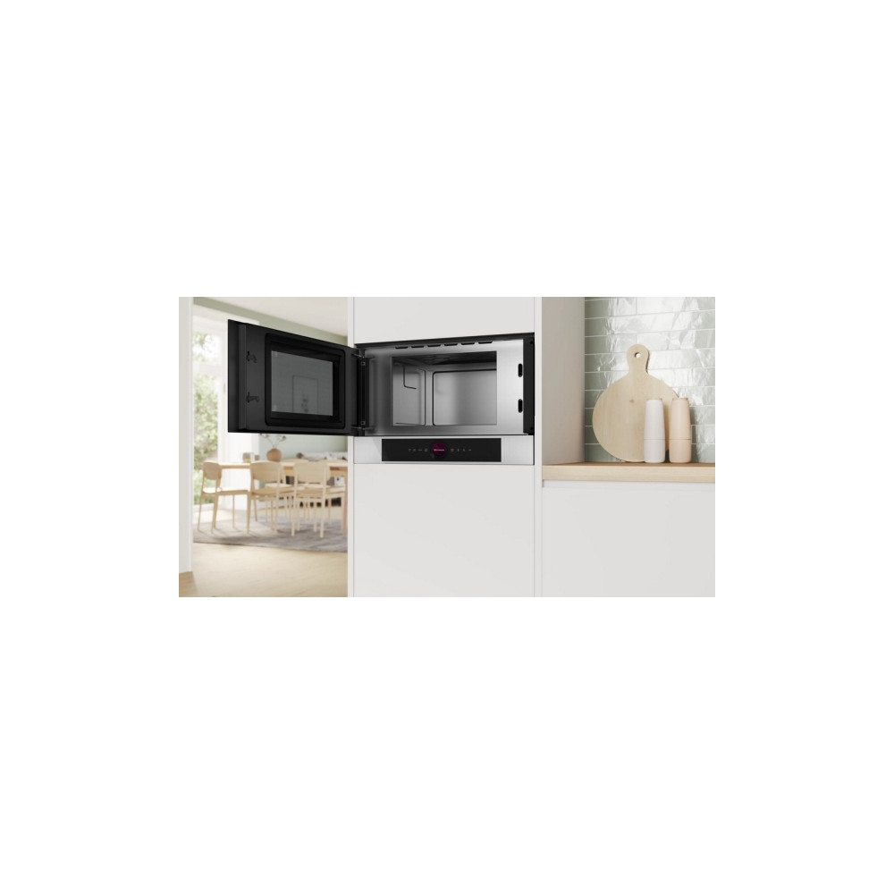 Produktbild för Bosch Serie | 8 BFL7221W1 - mikrovågsugn - inbyggd - vit