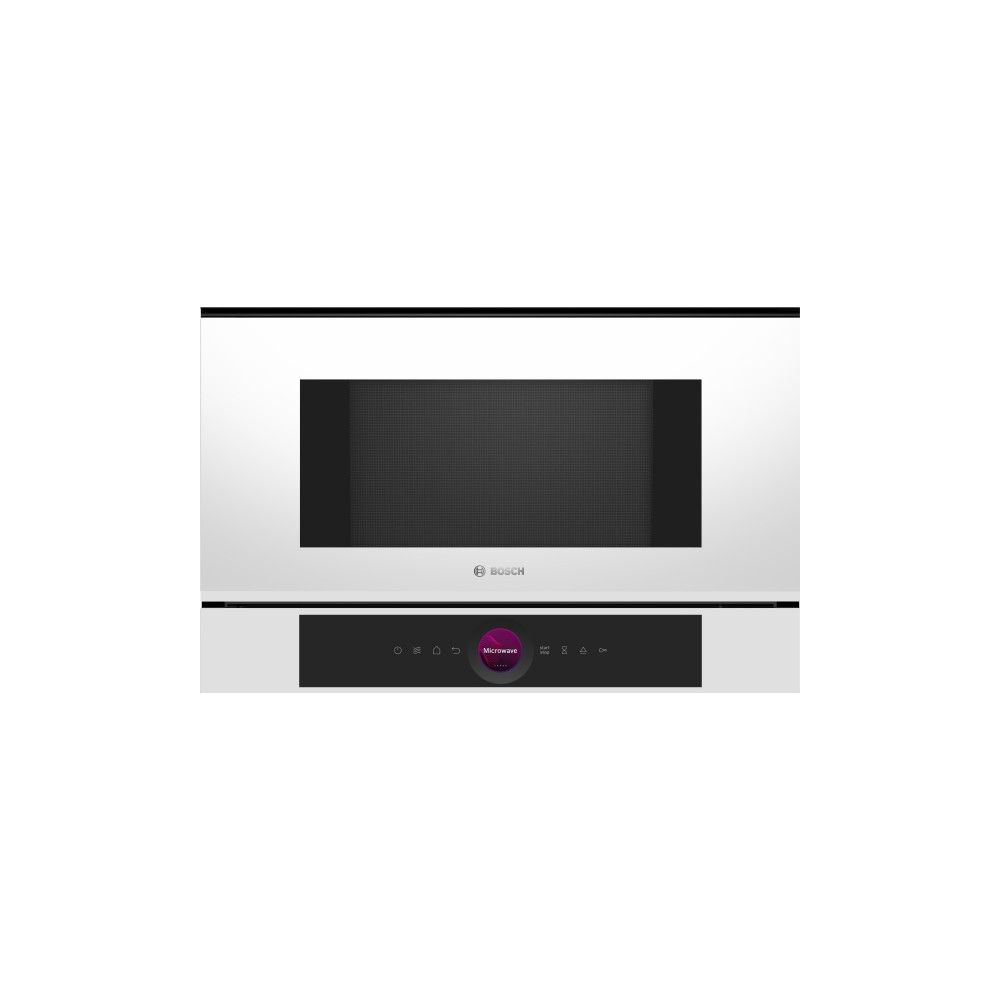 Produktbild för Bosch Serie | 8 BFL7221W1 - mikrovågsugn - inbyggd - vit