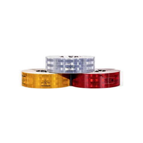 IWH Reflexkonturmarkering ECE-104 röd rulle 50 m x 50 mm (097618...