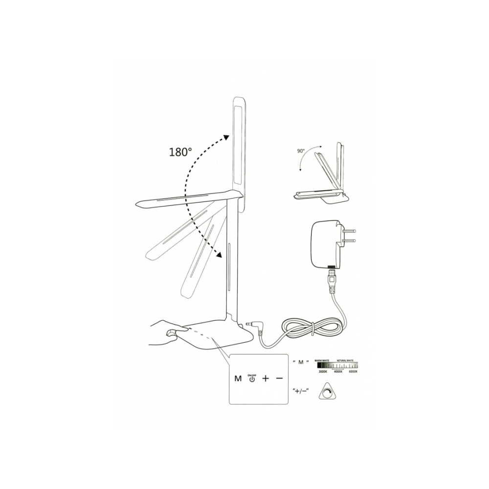 Produktbild för Eglo Style CAUPO - skrivbordslampa - LED - 2.9 W - 3000-6500 K - svart