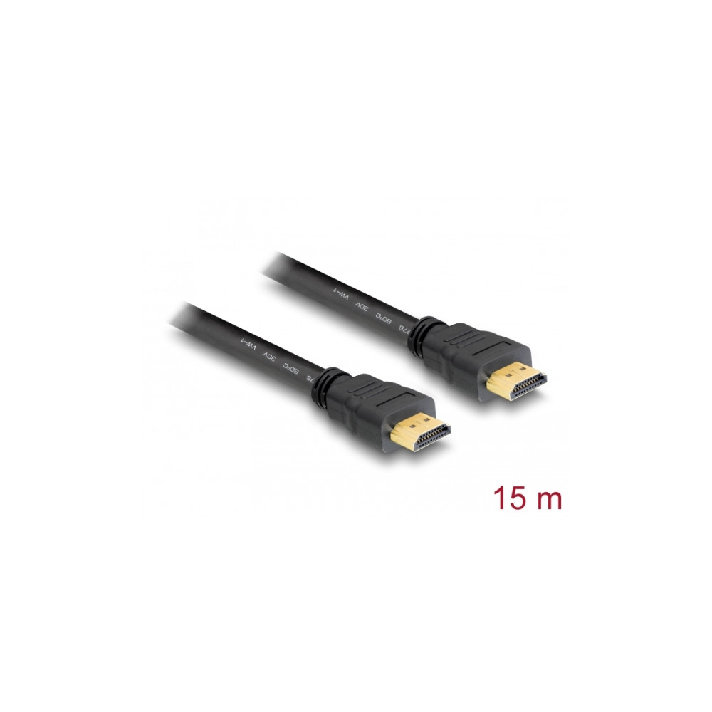 Produktbild för Delock High Speed HDMI with Ethernet - HDMI-kabel med Ethernet - 15 m