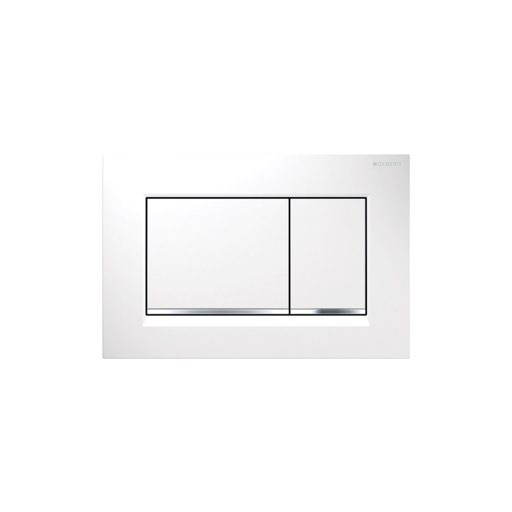 Produktbild för Geberit 115.883.KJ.1, Spolplatta, Vit, Krom, Geberit, 246 mm...