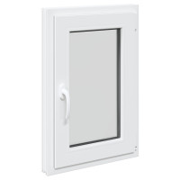 Produktbild för Källarfönster RISOR 50 x 75 cm PVC och glas Vit