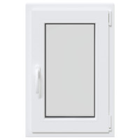 Produktbild för Källarfönster RISOR 50 x 75 cm PVC och glas Vit