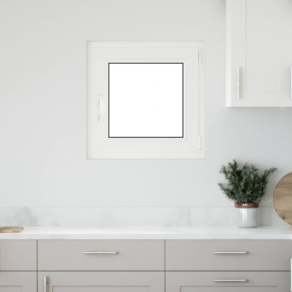 Produktbild för Källarfönster RISOR 60 x 60 cm PVC och glas Vit