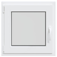 Produktbild för Källarfönster RISOR 60 x 60 cm PVC och glas Vit