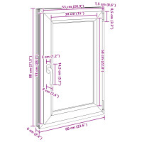 Produktbild för Källarfönster RISOR 60 x 80 cm PVC och glas Vit