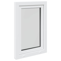 Produktbild för Källarfönster RISOR 60 x 80 cm PVC och glas Vit