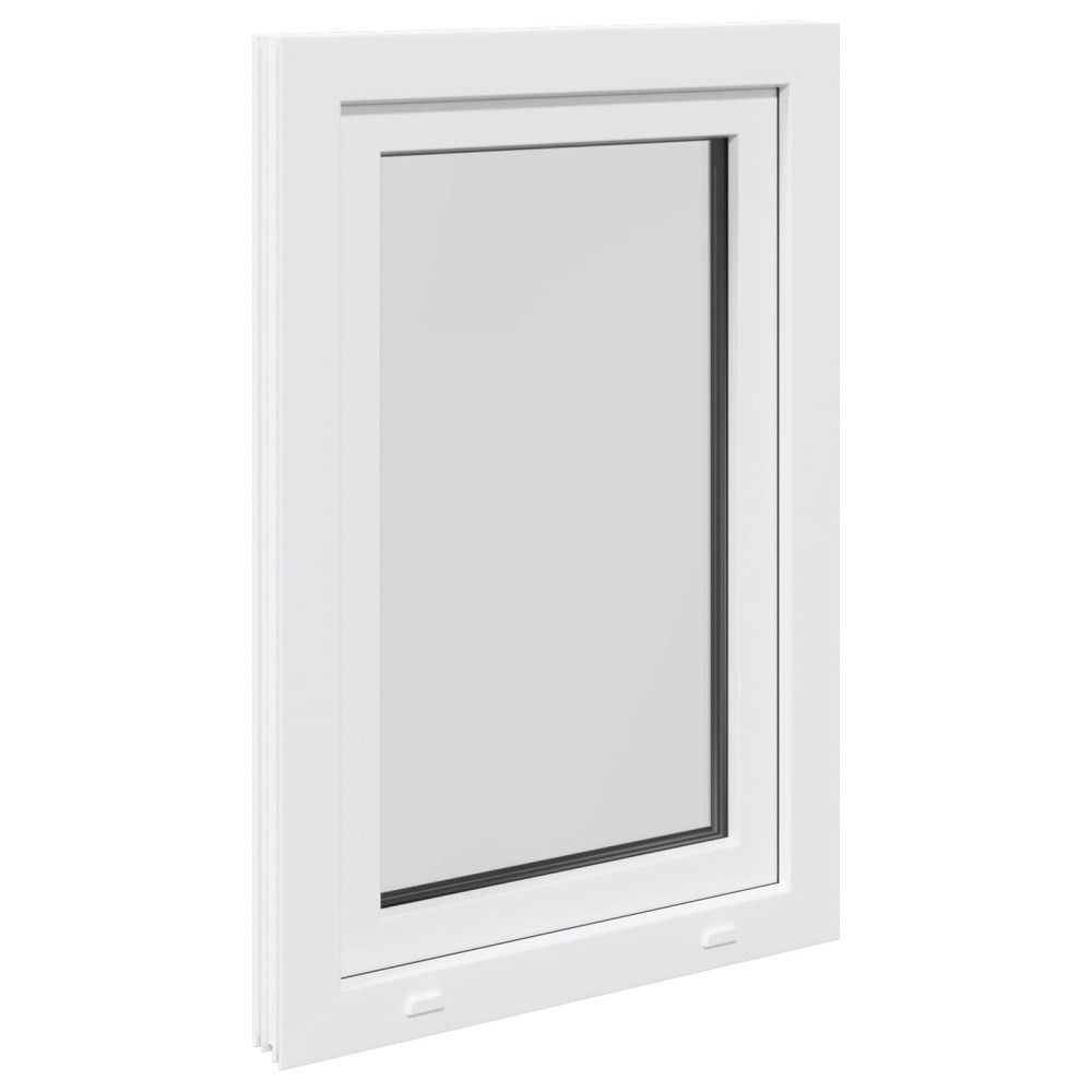 Produktbild för Källarfönster RISOR 60 x 90 cm PVC och glas Vit