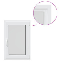 Produktbild för Källarfönster RISOR 60 x 100 cm PVC och glas Vit