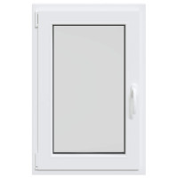 Produktbild för Källarfönster RISOR 60 x 100 cm PVC och glas Vit