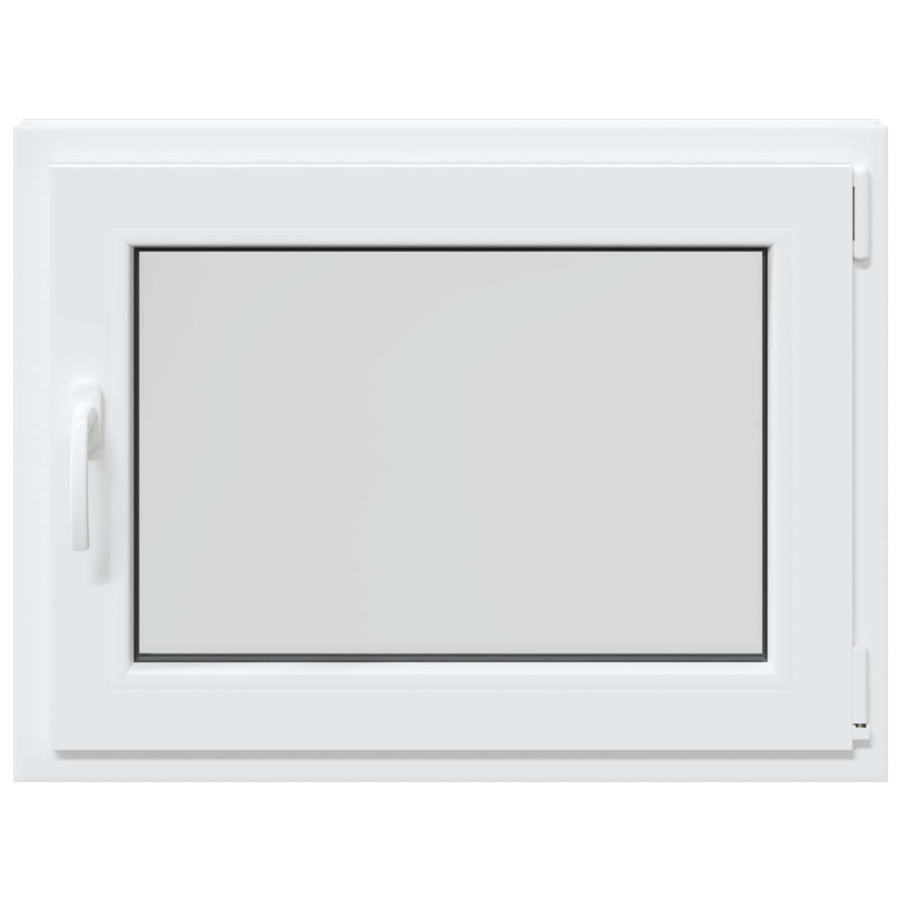Produktbild för Källarfönster RISOR 80 x 50 cm PVC och glas Vit