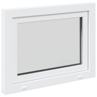 Produktbild för Källarfönster RISOR 80 x 50 cm PVC och glas Vit