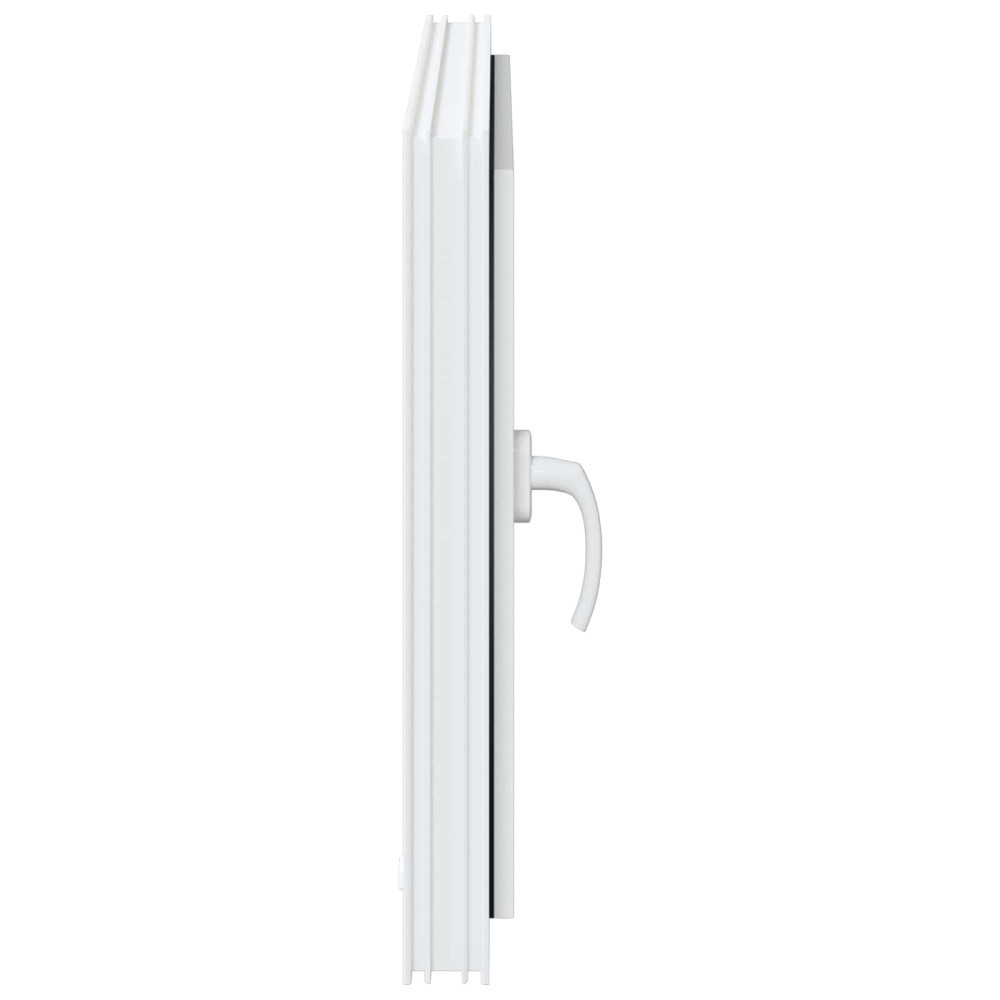 Produktbild för Källarfönster RISOR 80 x 70 cm PVC och glas Vit