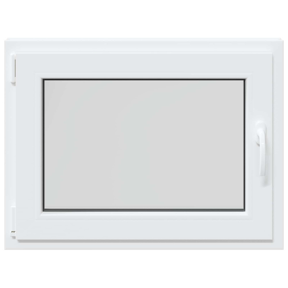 Produktbild för Källarfönster RISOR 80 x 70 cm PVC och glas Vit
