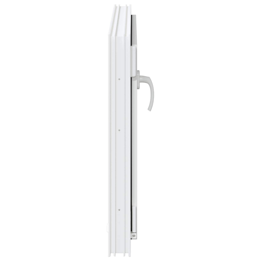 Produktbild för Källarfönster RISOR 80 x 70 cm PVC och glas Vit