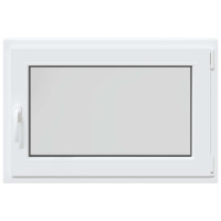 Produktbild för Källarfönster RISOR 90 x 50 cm PVC och glas Vit
