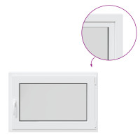 Produktbild för Källarfönster RISOR 90 x 60 cm PVC och glas Vit