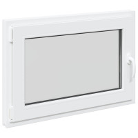 Produktbild för Källarfönster RISOR 90 x 60 cm PVC och glas Vit
