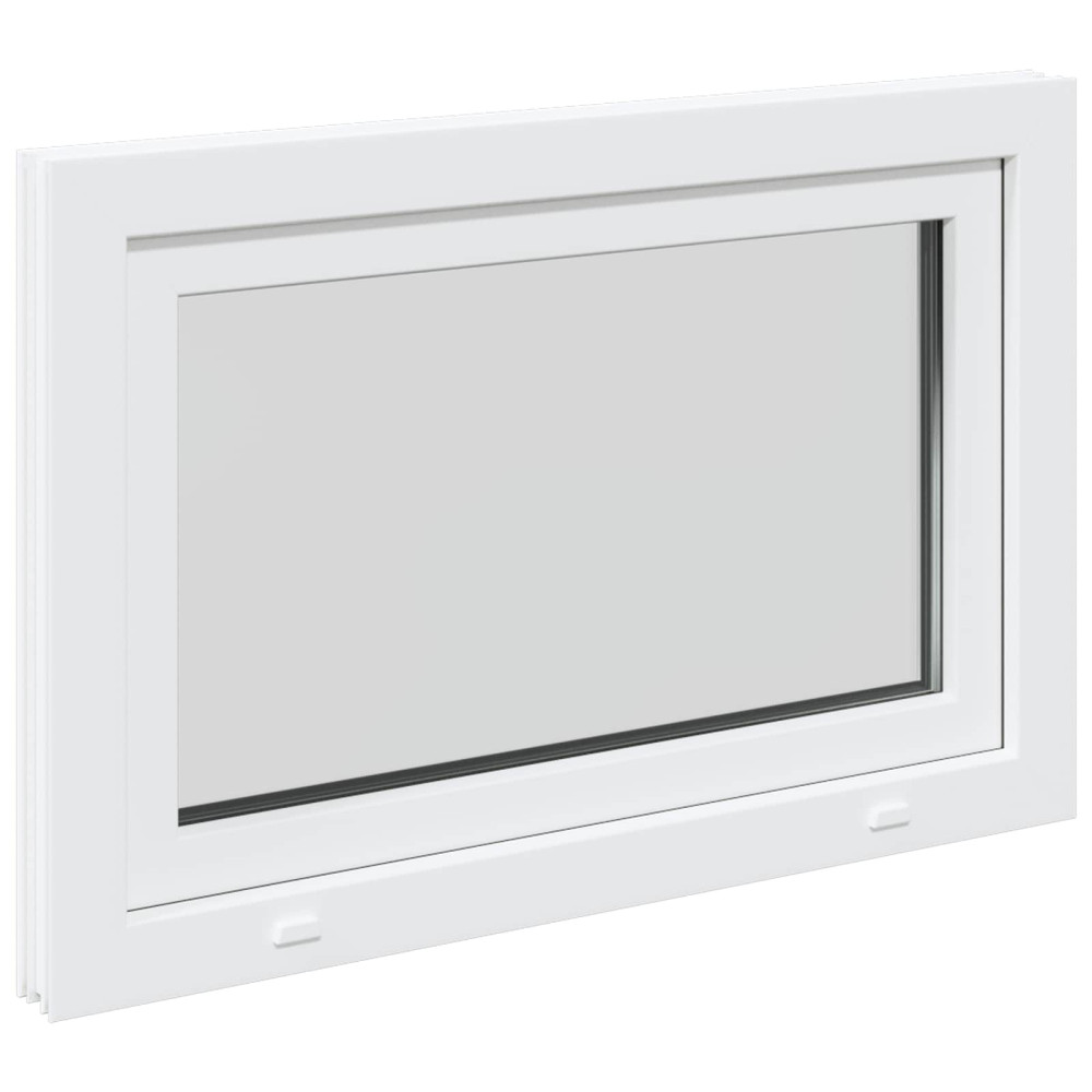 Produktbild för Källarfönster RISOR 90 x 60 cm PVC och glas Vit