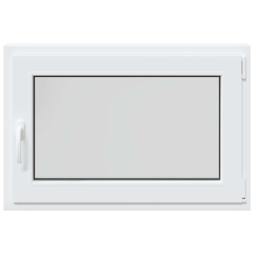 Produktbild för Källarfönster RISOR 90 x 70 cm PVC och glas Vit