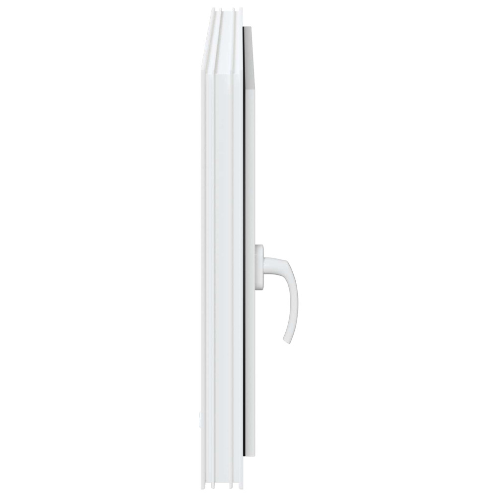 Produktbild för Källarfönster RISOR 90 x 70 cm PVC och glas Vit