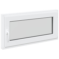 Produktbild för Källarfönster RISOR 100 x 50 cm PVC och glas Vit