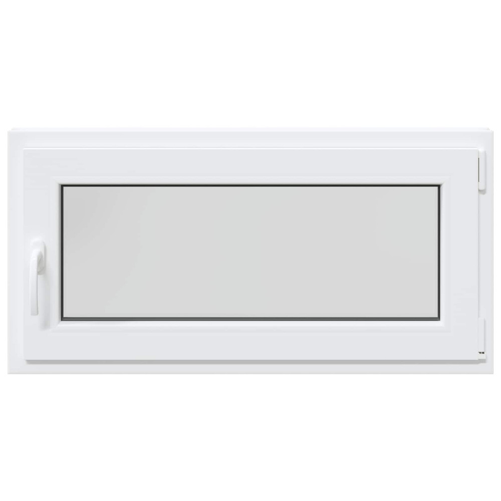 Produktbild för Källarfönster RISOR 100 x 50 cm PVC och glas Vit