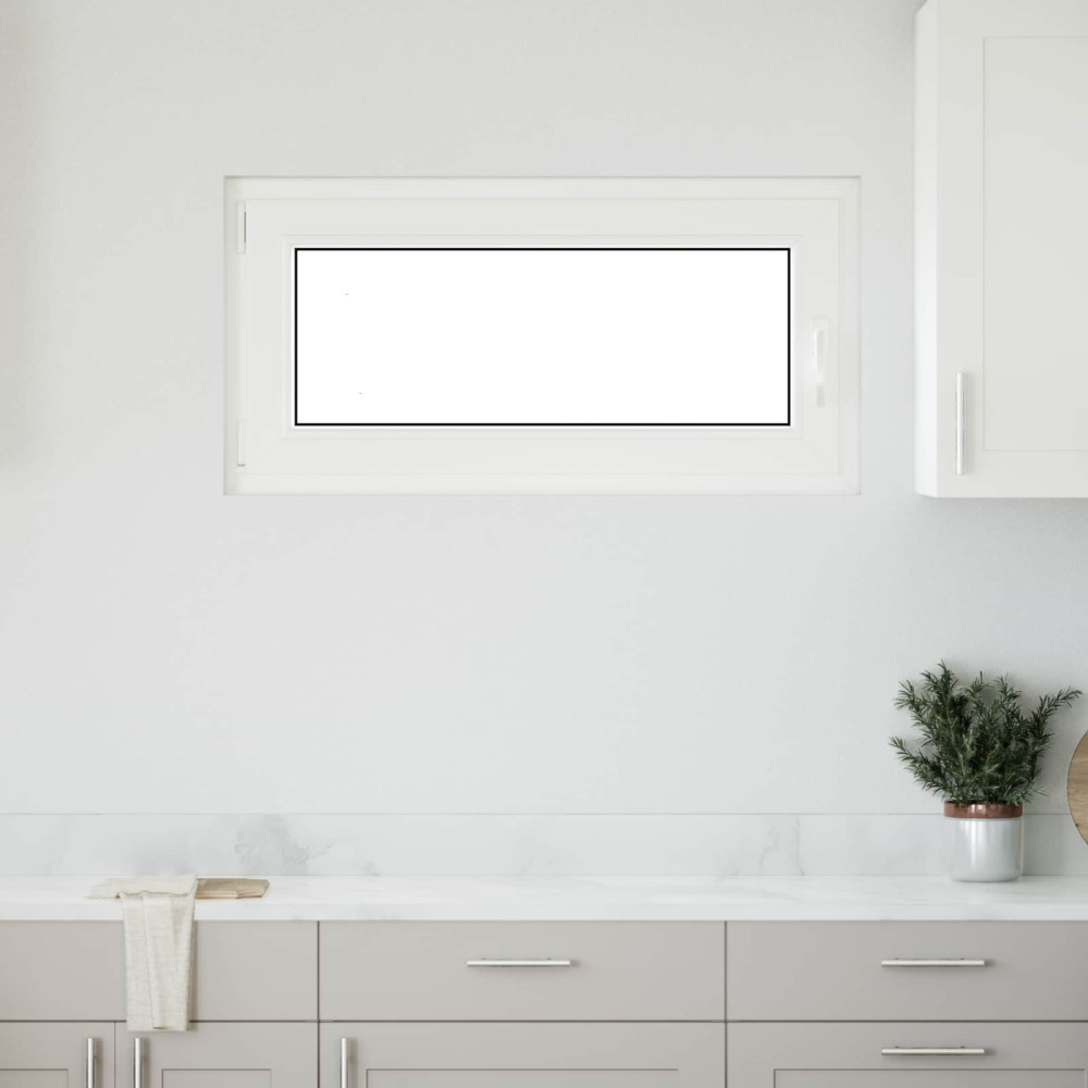 Produktbild för Källarfönster RISOR 100 x 50 cm PVC och glas Vit