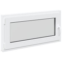 Produktbild för Källarfönster RISOR 100 x 50 cm PVC och glas Vit